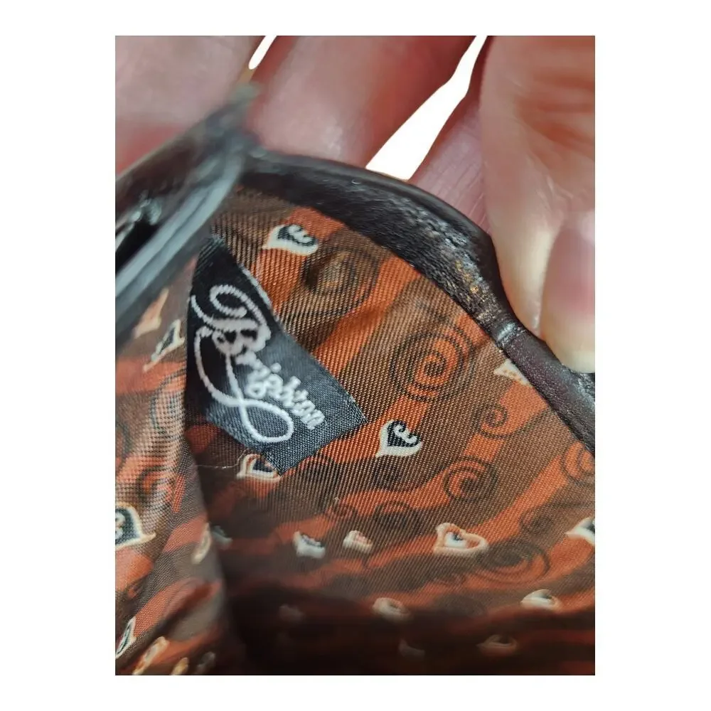 Brighton Bifold Wallet black brown silver medallion - Picture 3 of 10